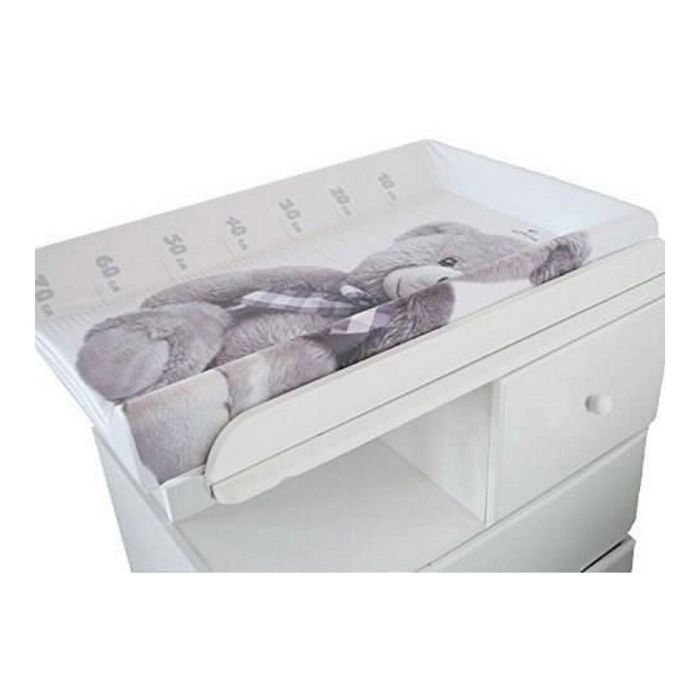 Domiva Cambiador Little Bear con Colchón para Bebé Mixto - PVC Sin Ftalatos, MDF, Espuma PU, Bordes Anticaídas, Fácil Limpieza, 50x80x10 cm 2 Domiva Cambiador Little Bear con Colchón para Bebé Mixto - PVC Sin Ftalatos, MDF, Espuma PU, Bordes Anticaídas, Fácil Limpieza, 50x80x10 cm 2