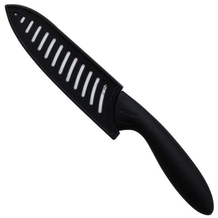Easy Make Cuchillo Cerámico 15 cm con Funda y Mango de Tacto Suave 2