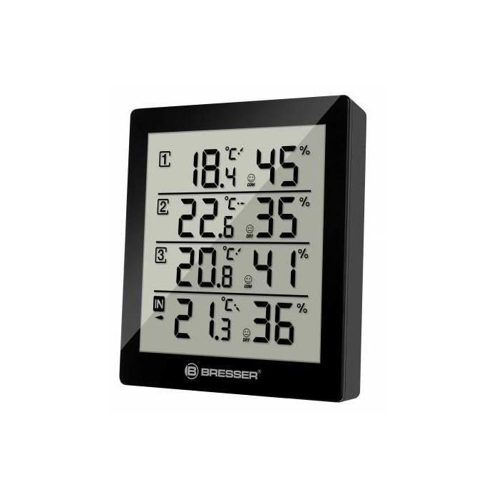Bresser Temeo Hygro Quadro schwarz 0 Bresser Temeo Hygro Quadro schwarz 0