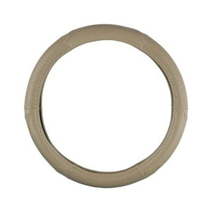 Abc FVO10157 Funda Volante Cuero Genuino Beige Cs 6 | Protector Cómodo y Duradero, Costura Perfecta, Acabado Meticuloso para Coche 1