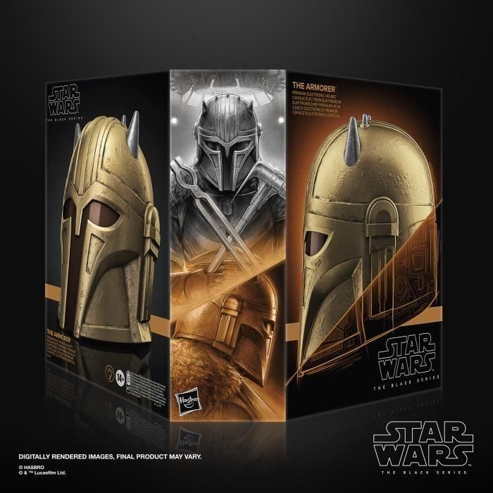 Hasbro Casco Electrónico Star Wars The Mandalorian The Black Series The Armorer 5 Hasbro Casco Electrónico Star Wars The Mandalorian The Black Series The Armorer 5