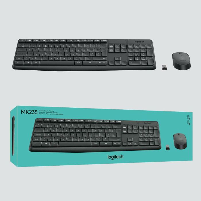 Logitech MK235 Teclado y Mouse Wireless Portugués - Duración de Pilas Prolongada, Tecnología Inalámbrica Fiable 21 Logitech MK235 Teclado y Mouse Wireless Portugués - Duración de Pilas Prolongada, Tecnología Inalámbrica Fiable 21