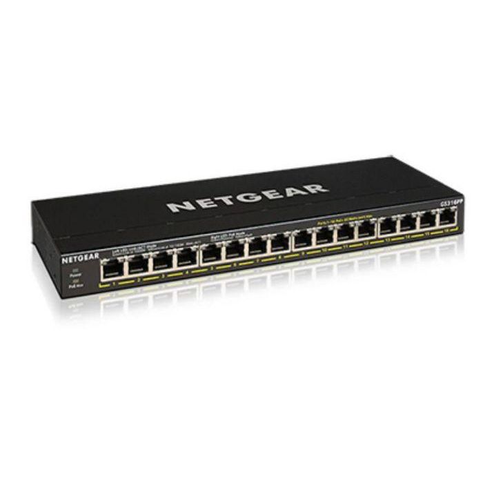 NETGEAR GS316PP RM Switch No administrado 16 Puertos Gigabit Ethernet PoE+ 30W por puerto