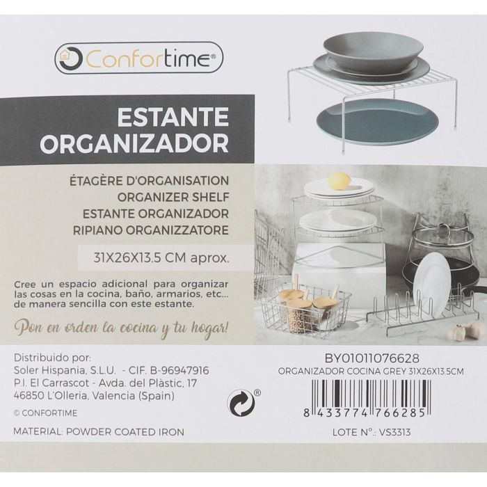 Organizador de Cocina Confortime Grey 31x26x13.5 cm (12 Unidades) 4 Organizador de Cocina Confortime Grey 31x26x13.5 cm (12 Unidades) 4