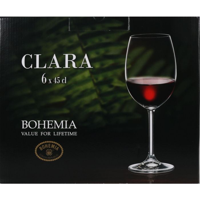 Bohemia Set 6 Copas de Vino Clara 450cc (4 Cajas) 1