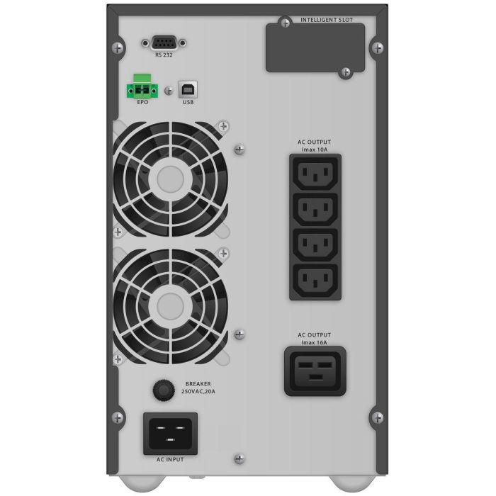 PowerWalker VFI 1000-3000 TG UPS Online 3000VA / 2700W, 4x C13, C19, USB HID, RS-232, 6x 12V/9Ah Baterías Incluidas 1