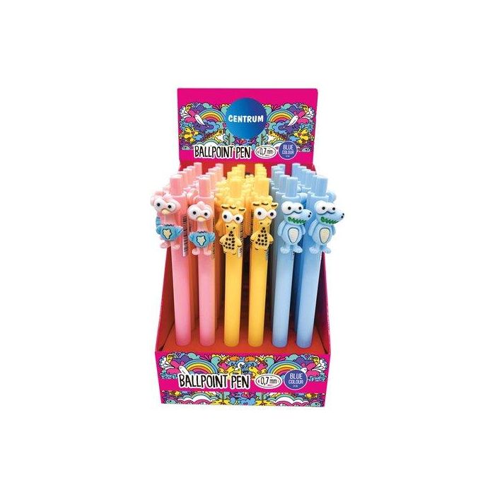 Boligrafo Centrum Fancy Animals 3D Expositor De 36 (Tinta Azul)