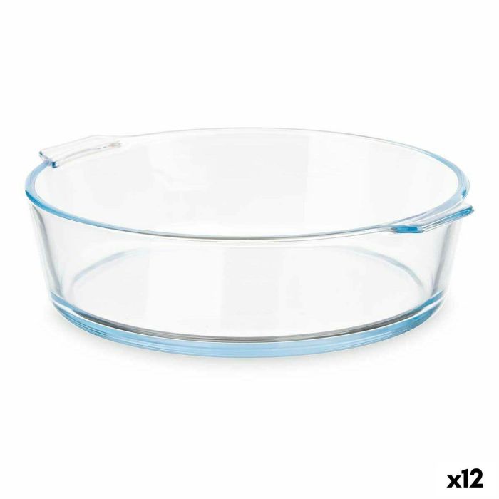 Fuente de Cocina Vivalto T11-16 Transparente Vidrio de Borosilicato 1,6 L 23 x 6 x 20 cm Con asas (12 Unidades)