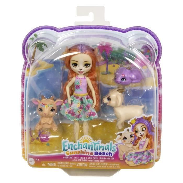 Enchantimals-Familia de Golita Cabra-Muñeca y 3 figuras de Cabra HXC00 2 Enchantimals-Familia de Golita Cabra-Muñeca y 3 figuras de Cabra HXC00 2