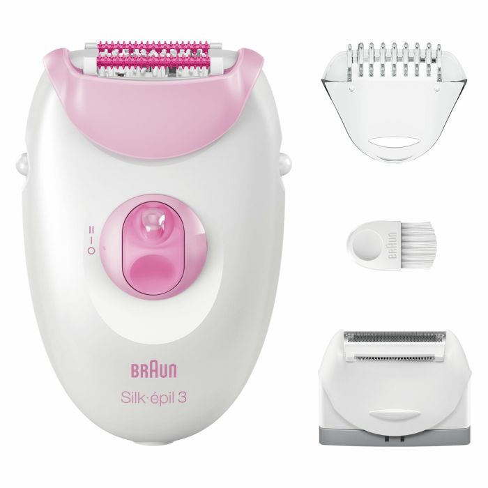 Braun SE3-031 Depiladora Silk-épil Series 3 con tecnología MicroGrip, Smartlight y 20 pinzas. Incluye 3 accesorios y uso con cable. 1 Braun SE3-031 Depiladora Silk-épil Series 3 con tecnología MicroGrip, Smartlight y 20 pinzas. Incluye 3 accesorios y uso con cable. 1