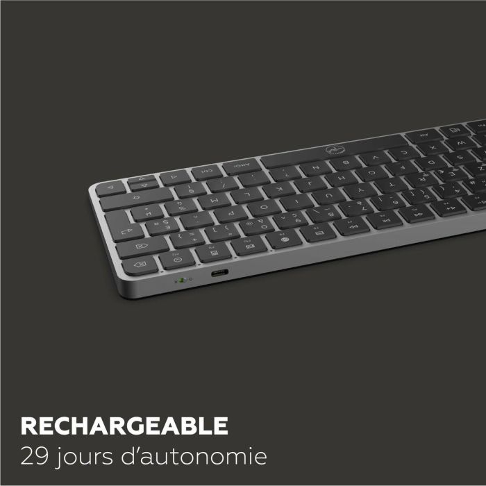 Teclado Mobility Lab KP430W Mini Gris 1 Teclado Mobility Lab KP430W Mini Gris 1