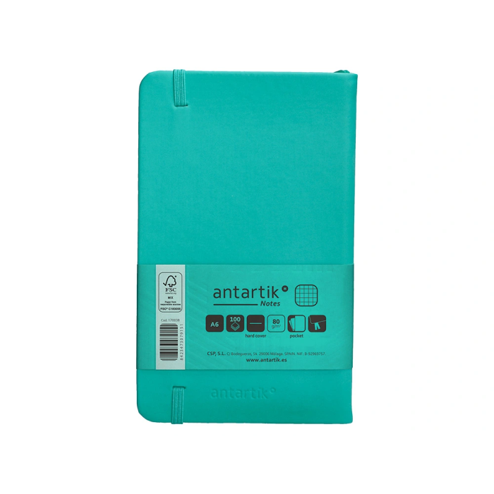 Antartik Cuaderno A6 Tapa Dura Hojas Cuadriculadas Turquesa 100 Hojas 80gr Fsc 2 Antartik Cuaderno A6 Tapa Dura Hojas Cuadriculadas Turquesa 100 Hojas 80gr Fsc 2