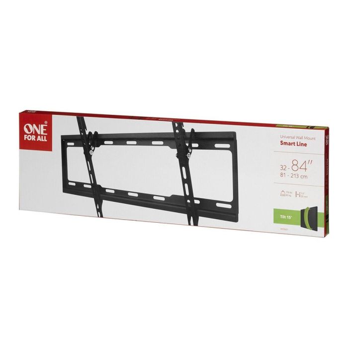 One For All WM2621 Soporte de Pared Inclinable 15° para TV LED/LCD de 32-84 pulgadas (81-213 cm) hasta 80 kg, Negro 2 One For All WM2621 Soporte de Pared Inclinable 15° para TV LED/LCD de 32-84 pulgadas (81-213 cm) hasta 80 kg, Negro 2