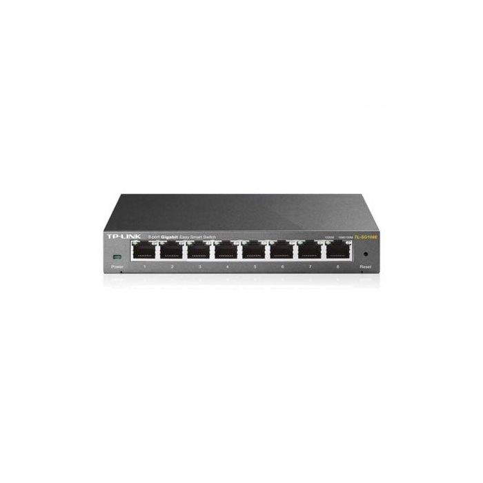 TP-Link TL-SG108E Switch Easy Smart 8 Puertos Gigabit con QoS, VLAN y Carcasa Metálica