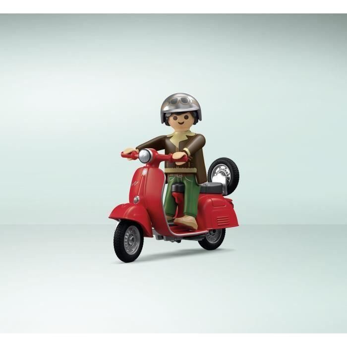 Playmobil Taller Vespa Estilo Retro Años 60 con Elevador y Accesorios, 88 Piezas 3 Playmobil Taller Vespa Estilo Retro Años 60 con Elevador y Accesorios, 88 Piezas 3