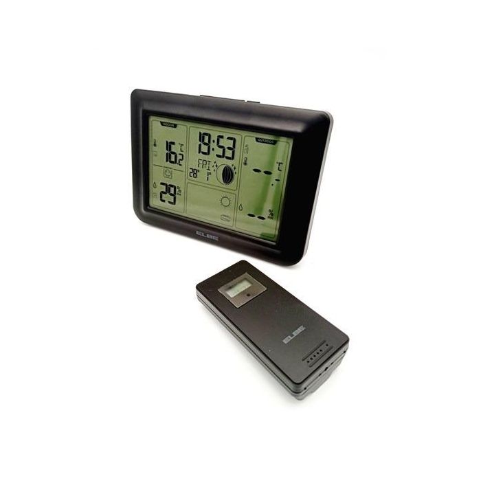 Elbe WSM-5000 Estación Meteorológica con Sensor Exterior, Pantalla Luz Azul, Barómetro Integrado, Temperatura y Humedad Interior/Exterior, Alarmas Programables 2 Elbe WSM-5000 Estación Meteorológica con Sensor Exterior, Pantalla Luz Azul, Barómetro Integrado, Temperatura y Humedad Interior/Exterior, Alarmas Programables 2