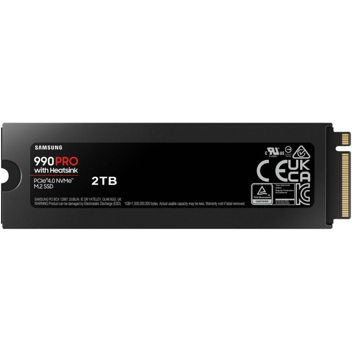 Samsung MZ-V9P2T0CW Disco SSD 990 PRO 2TB M.2 2280 PCIe 4.0 NVMe con Disipador de Calor Compatible PS5 y PC 1