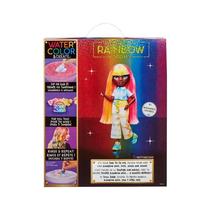 Muñeca rainbow high watercolor & create ojos verdes 22 cm. crea tu propia muñeca con el pincel o sumerge su ropa en agua con polvos de color 3 Muñeca rainbow high watercolor & create ojos verdes 22 cm. crea tu propia muñeca con el pincel o sumerge su ropa en agua con polvos de color 3