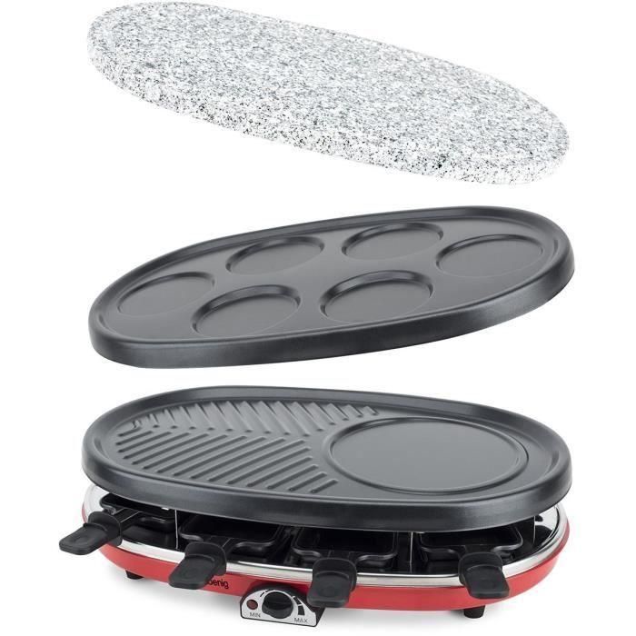 H.KoeNIG RP418 Raclette máquina 8 personas - Rojo 4 H.KoeNIG RP418 Raclette máquina 8 personas - Rojo 4