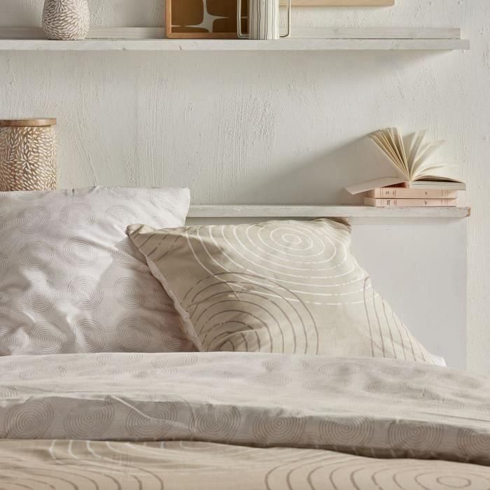 Juego de cama - TODAY Crazy - Estampado gráfico - 2 personas - 220 x 240 cm - Beige 2