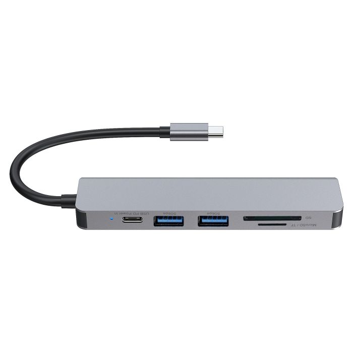 Conceptronic Hub USB-C a HDMI, 2xUSB-A 3.0, con Power Delivery 60W y Lector de Tarjetas SD/MicroSD 7 Conceptronic Hub USB-C a HDMI, 2xUSB-A 3.0, con Power Delivery 60W y Lector de Tarjetas SD/MicroSD 7