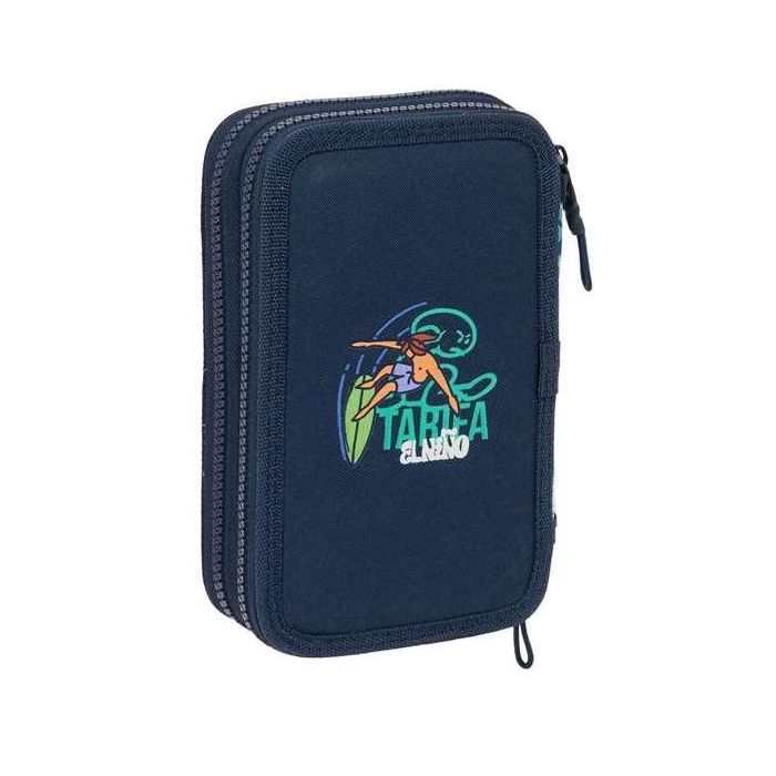 Estuche Escolar con Accesorios El Niño Kook Azul marino 12,5 x 19,5 x 4 cm 29 Piezas 1 Estuche Escolar con Accesorios El Niño Kook Azul marino 12,5 x 19,5 x 4 cm 29 Piezas 1