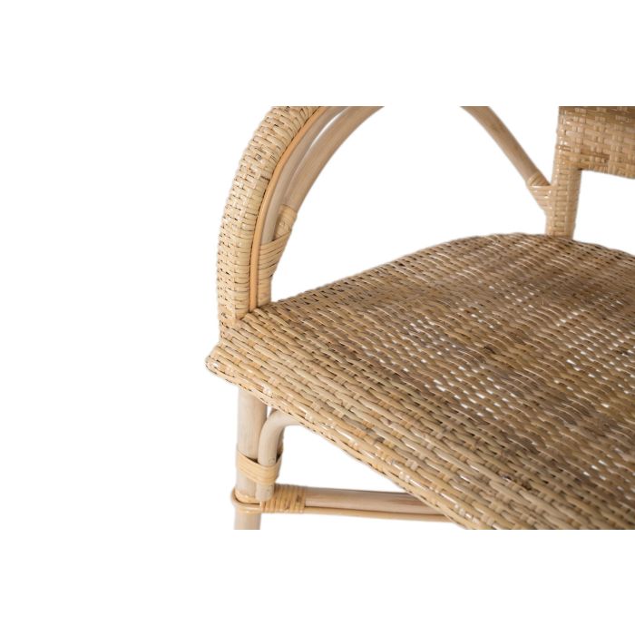 Giner y Colomer - Lote de 2 Sillones con Brazos en Bambú Natural y Rattan, 84x55x63 cm 4