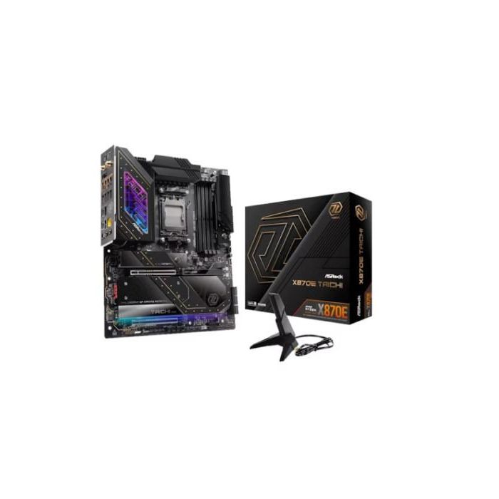 Placa ASRock X870E Tachi,Amd,Am5,X870E,4Ddr5,256Gb,2Usb4 Type-C+Hdmi,6Sata3,4M.2,2Usb4,7Usb3.2,1Usb Type-C,Lan5Gb,Wifi7+Bt,Atx Placa ASRock X870E Tachi,Amd,Am5,X870E,4Ddr5,256Gb,2Usb4 Type-C+Hdmi,6Sata3,4M.2,2Usb4,7Usb3.2,1Usb Type-C,Lan5Gb,Wifi7+Bt,Atx