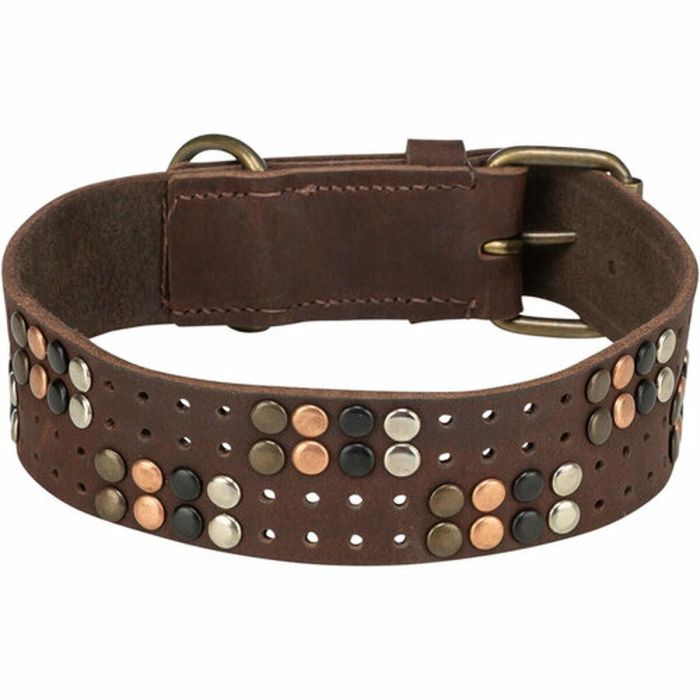 Collar para Perro Trixie Rustic Marrón oscuro L 7 Collar para Perro Trixie Rustic Marrón oscuro L 7