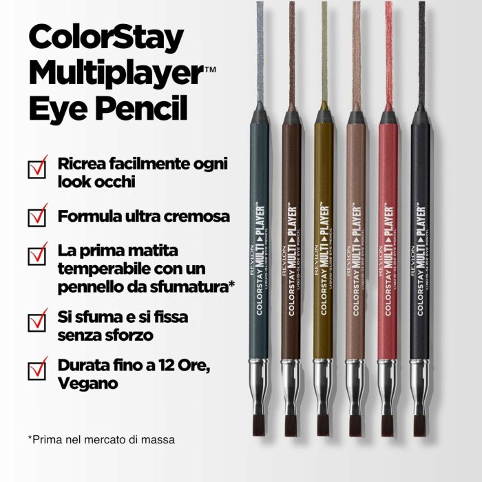 Lápiz de Ojos Revlon COLORSTAY Nº 405-FORTRESS (1 unidad) 8 Lápiz de Ojos Revlon COLORSTAY Nº 405-FORTRESS (1 unidad) 8
