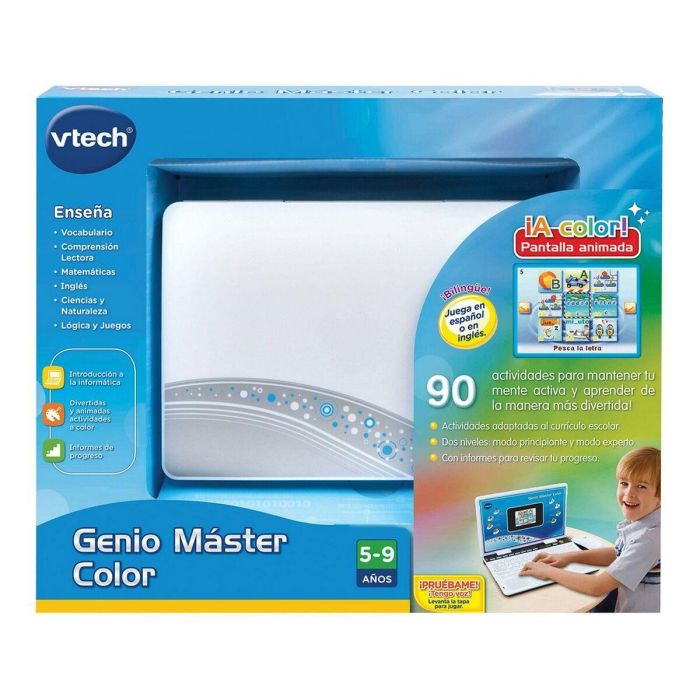 Portátil Infantil VTech Genio Máster Color Bilingüe/ Azul 1 Portátil Infantil VTech Genio Máster Color Bilingüe/ Azul 1