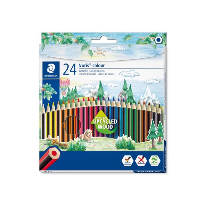 Staedtler Lápices De Colores Noris Colour Wopex Ecológico Surtidos Estuche 24 Ud 1