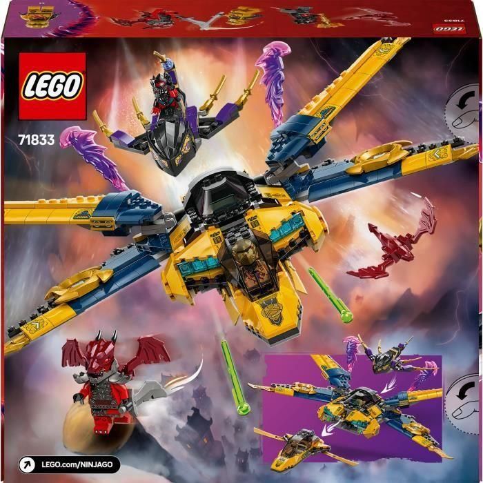 LEGO 71833 NINJAGO El súper avión de tormenta de Ras y Arin - Juego de Construcción para 8 años 5