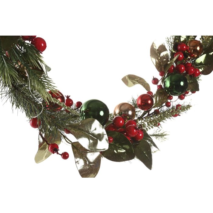 Guirnalda Navidad Tradicional DKD Home Decor Verde Rojo 20 x 150 x 20 cm (2 Unidades) 2