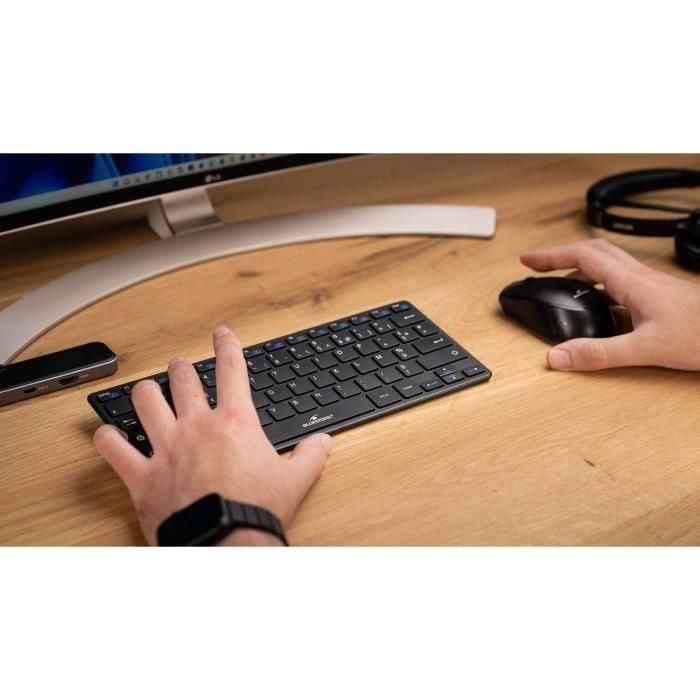 Paquete de teclado y mouse inalámbrico - Bluestork - Pack -Mini/FR - Ultra Compact - Negro 2 Paquete de teclado y mouse inalámbrico - Bluestork - Pack -Mini/FR - Ultra Compact - Negro 2