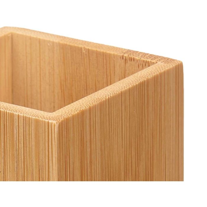 Berilo Vaso Cuadrado de Bambú y Plástico Natural 6.8x9.7x6.8 cm (24 Unidades) 2 Berilo Vaso Cuadrado de Bambú y Plástico Natural 6.8x9.7x6.8 cm (24 Unidades) 2