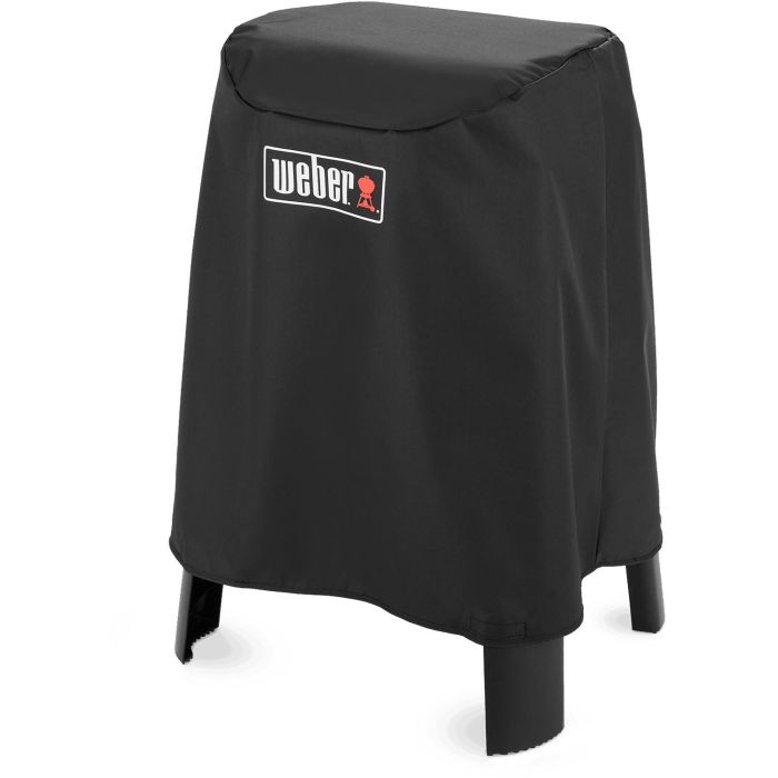 Weber 7198 Funda Protectora Premium Negra para Barbacoas Eléctricas Lumin / Lumin Compact con Soporte