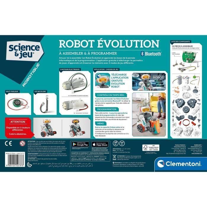 Clementoni - Robot Evolution 2.0 para montar y programar - 4 modos de juego - Made in Italy 1