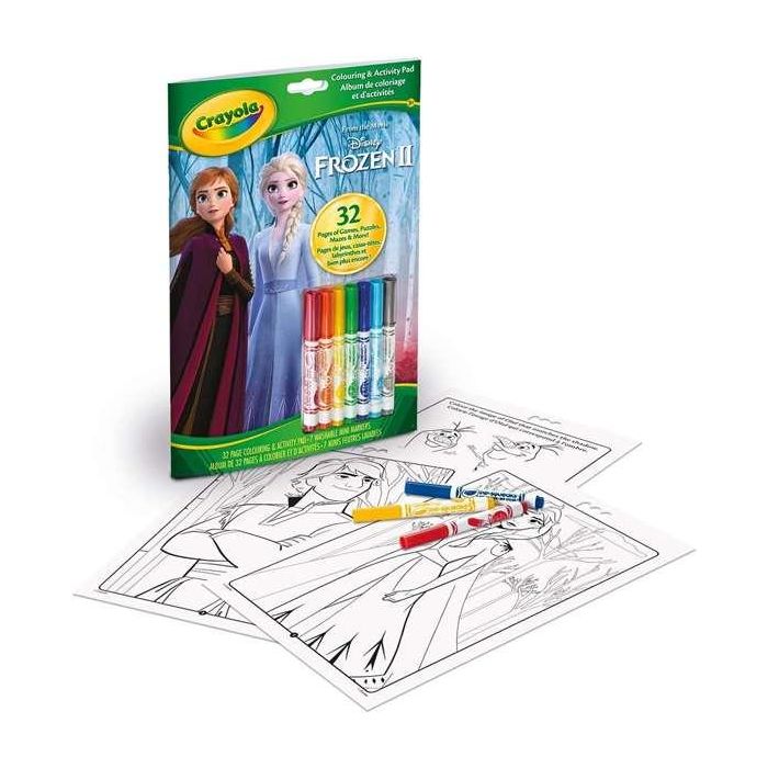 Libro de actividades frozen disney con 7 rotuladores 1 Libro de actividades frozen disney con 7 rotuladores 1