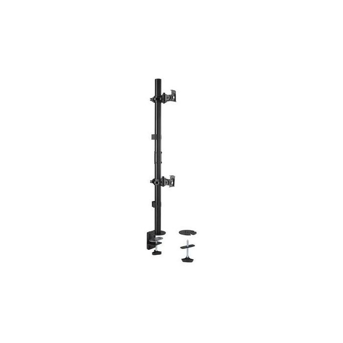 Kensington Brazo para Monitor, Soporte Vertical de Mesa para 2 Monitores TFT hasta 32 pulgadas, 9kg, Negro