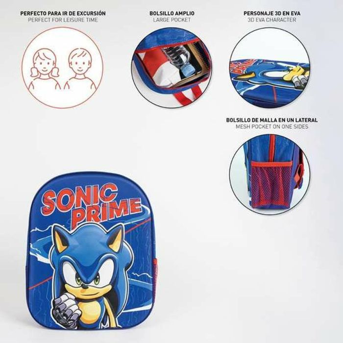 Mochila infantil 3D sonic prime 25.0 x 10.0 x 31.0 cm 2 Mochila infantil 3D sonic prime 25.0 x 10.0 x 31.0 cm 2