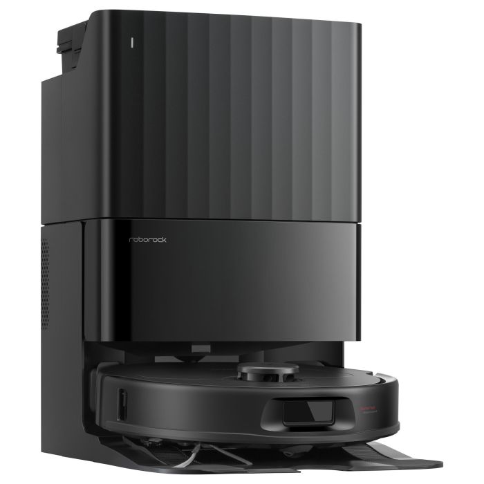 Roborock QR 598 Aspirador y Fregador Robot Negro con Estación Base Multifunción, LiDAR, 180 Min Autonomía, 8000 Pa Succión