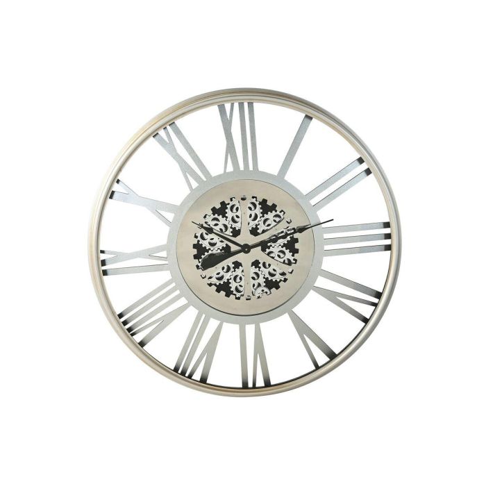Reloj de Pared Home ESPRIT Plateado Hierro 102 x 9,5 x 102 cm Reloj de Pared Home ESPRIT Plateado Hierro 102 x 9,5 x 102 cm