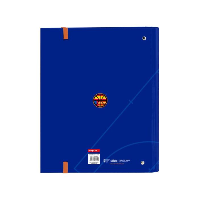 Carpeta Con Recambio Safta Din A4 Tapa Forrada 100 H 60 gr Cuadro 5 mm Valencia Basket Club 270x35x320 mm 1