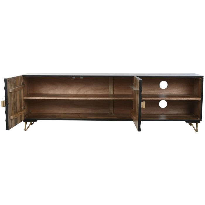 Mueble Tv Colonial DKD Home Decor Negro 40 x 50 x 160 cm 7 Mueble Tv Colonial DKD Home Decor Negro 40 x 50 x 160 cm 7
