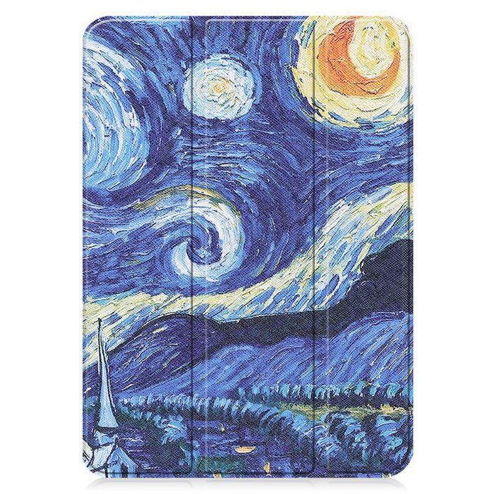 CoreParts For Apple iPad 10th Gen 10.9-inch (2022) Tri-fold Caster Hard Shell Cover with Auto Wake Function - Starry Sky Style 9 CoreParts For Apple iPad 10th Gen 10.9-inch (2022) Tri-fold Caster Hard Shell Cover with Auto Wake Function - Starry Sky Style 9