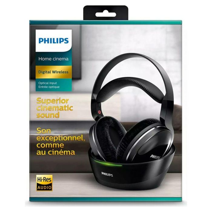 Auriculares de Diadema Philips Negro Inalámbrico 1 Auriculares de Diadema Philips Negro Inalámbrico 1