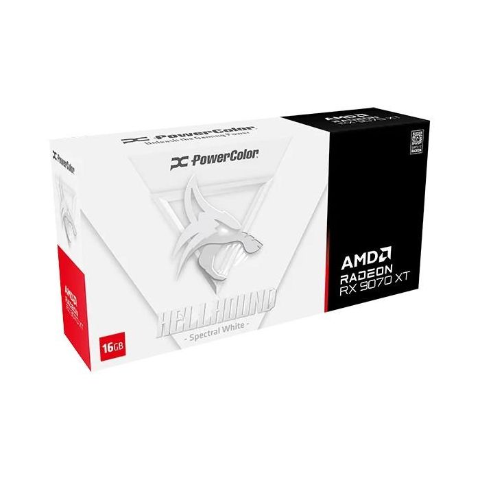 RX 9070 XT 16GB PowerColor Hellhound Spectal White OC GDDR6 3Fan 5