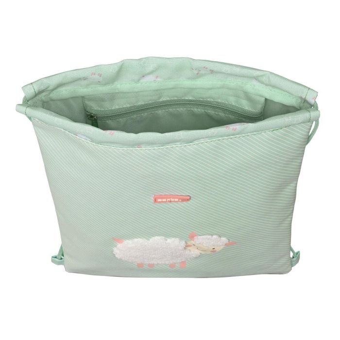 Bolsa Mochila con Cuerdas Safta Ovejita Verde (26 x 34 x 1 cm) 1 Bolsa Mochila con Cuerdas Safta Ovejita Verde (26 x 34 x 1 cm) 1