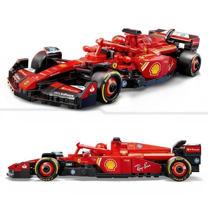 Juego de construccion coche de carreras ferrari sf-24 formula 1 lego speed champions 2